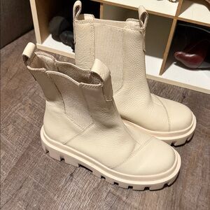 Toms Off-White Ankle Booties